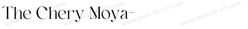 The Chery Moya字体转换